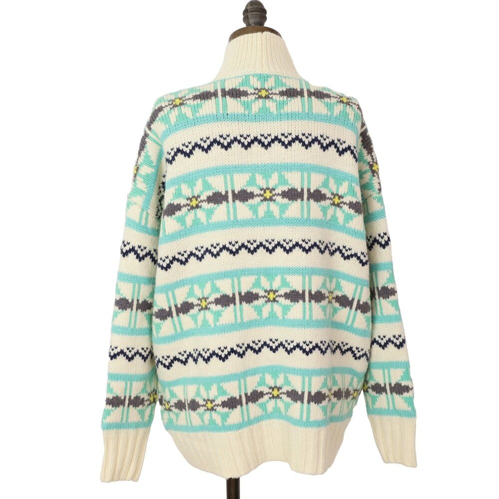 American Eagle Ae Oversized Fairisle Mock Neck Sw… - image 4